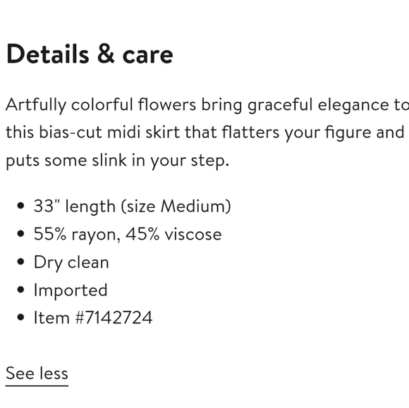 Rails Anya Satin Midi Skirt in Summer Meadow XS - Picture 9 of 9